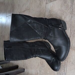 Cute Western Style Faux Leather Calf Boots